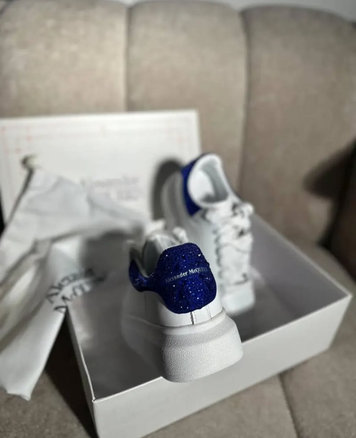 ALEXANDER MCQUEEN SHINY ROYAL BLUE