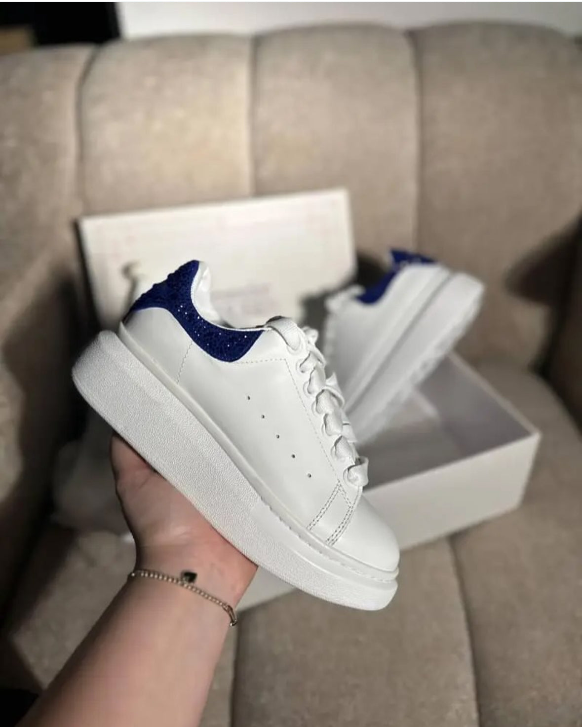 ALEXANDER MCQUEEN SHINY ROYAL BLUE