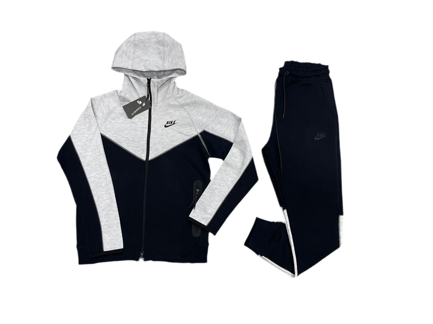 NIKE TECH FLEECE SIVO CRNI