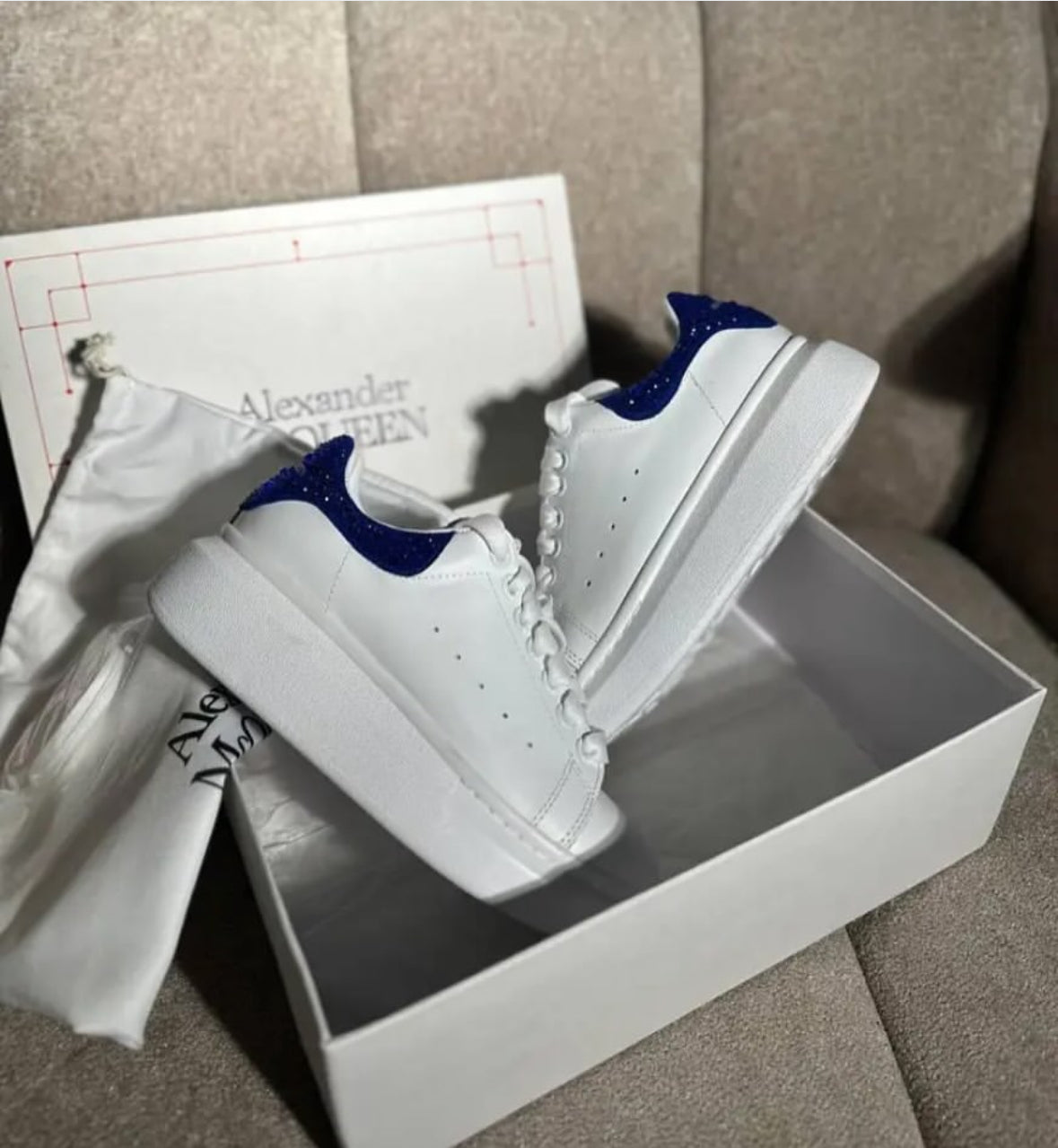 ALEXANDER MCQUEEN SHINY ROYAL BLUE